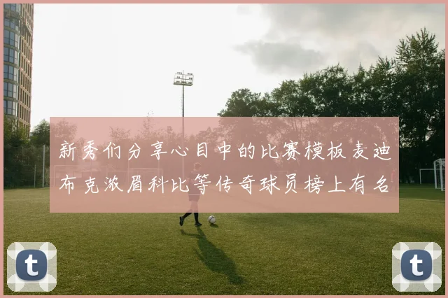 新秀们分享心目中的比赛模板麦迪布克浓眉科比等传奇球员榜上有名